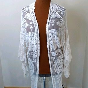 Lace duster/kimono/cardigan